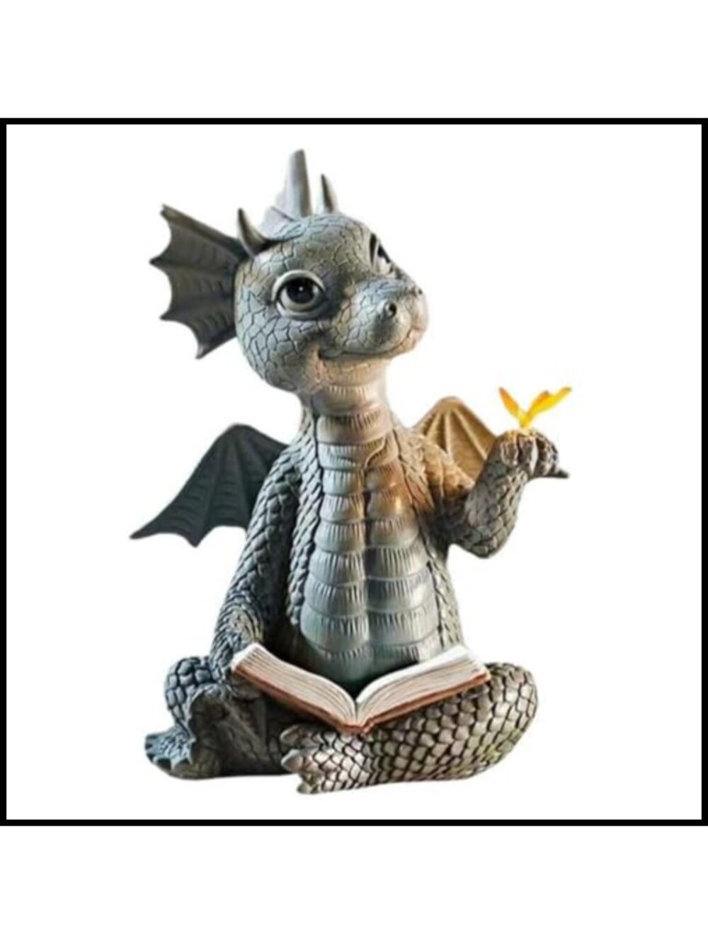 Resin Garden Dragon Sculpture Outdoor Statue Home Decor Ornament